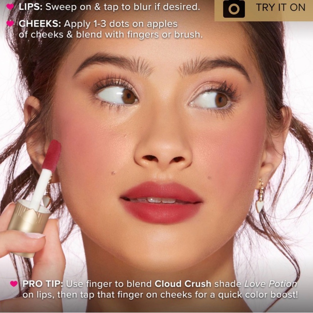 Too Faced Love Potion Heart Box liquid blush - Picture 7 of 16